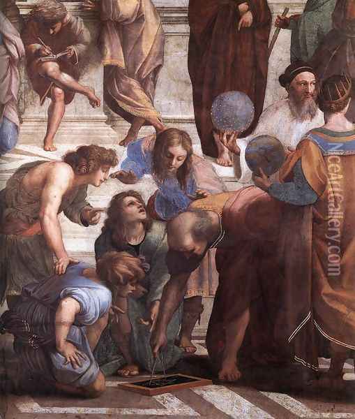 The School of Athens [detail: 3] Oil Painting - Raphael