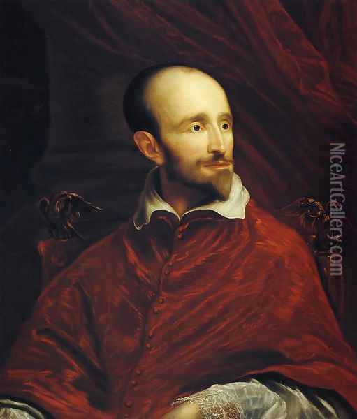 Cardinal Guido Bentivoglio (after Anthony Van Dyke) Oil Painting - John Smibert