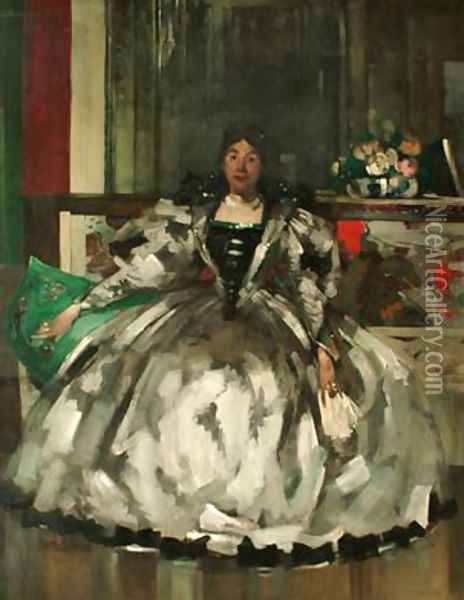 Mrs Graham Robertson 1900 Oil Painting - Arthur Melville