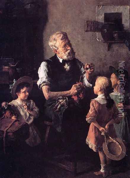 The Dollmaker Oil Painting - Louis Charles Moeller