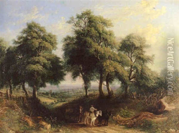 A View Of Aston, Near Brimingham Oil Painting - Frederick Henry Henshaw