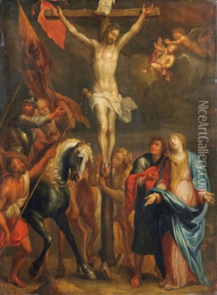 Kreuzigung Christi Oil Painting - Hans Rottenhammer the Elder