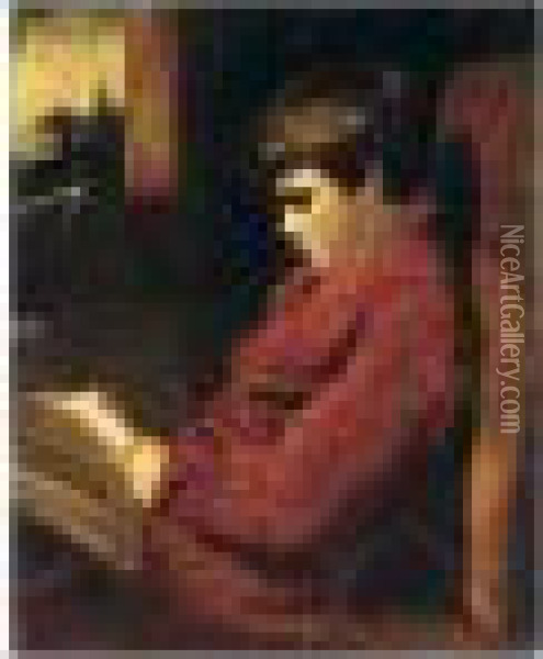 The Studious Boy Oil Painting - Sir Joshua Reynolds