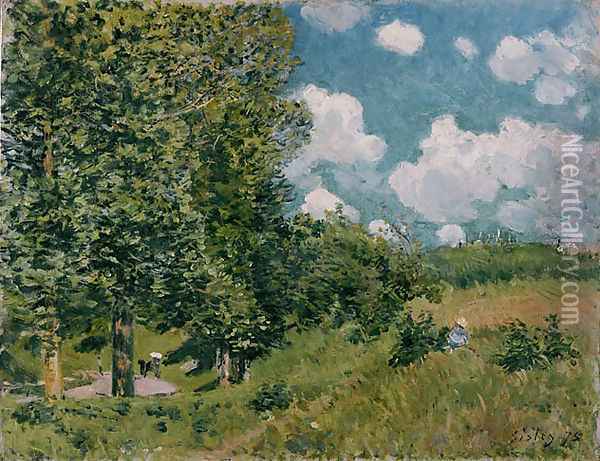 Road from Versailles to Saint-Germain Oil Painting - Alfred Sisley