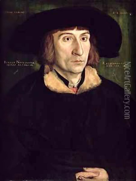 Portrait of Johann Neudorffer (1497-1563) Oil Painting - Barthel Beham