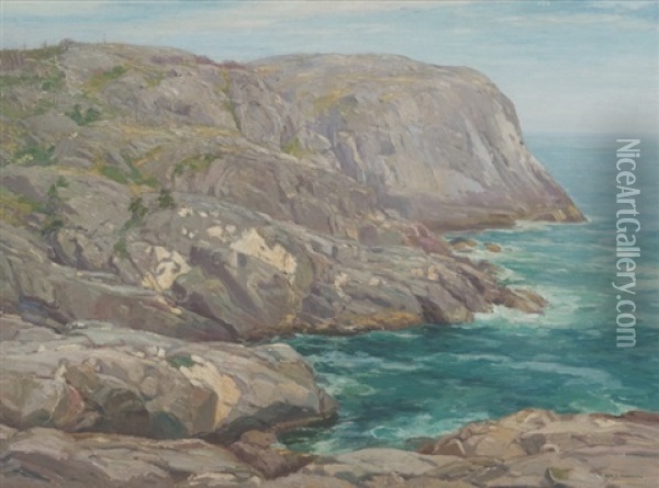 Monhegan Headlands Oil Painting - William S. Robinson