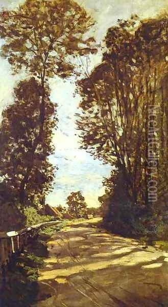 Road To The Saint Simeon Farm Oil Painting - Claude Oscar Monet