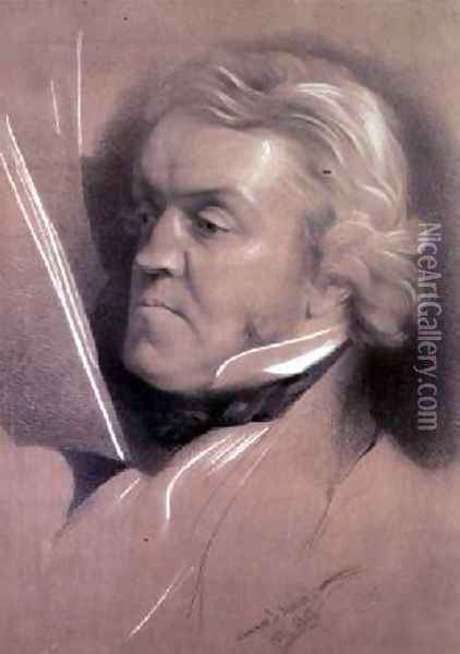 Portrait of William Makepeace Thackeray Oil Painting - Samuel Laurence