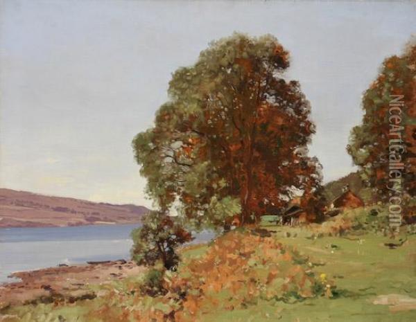 View Of Loch Fyne Oil Painting - George Houston