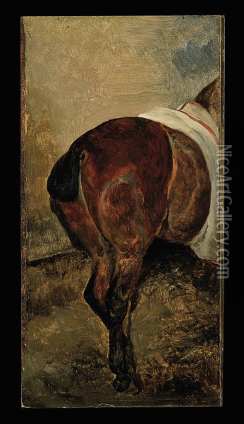 A Horse Croup Oil Painting - Theodore Gericault