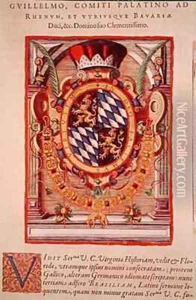 Coat of Arms Oil Painting - Theodore de Bry