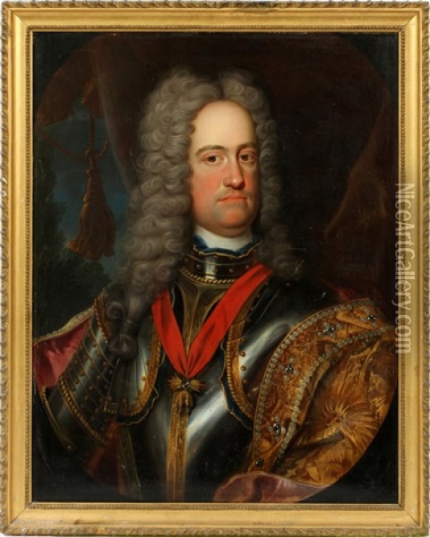 Portrait Of Prince Eugene Of Savoye Oil Painting - Hyacinthe Rigaud