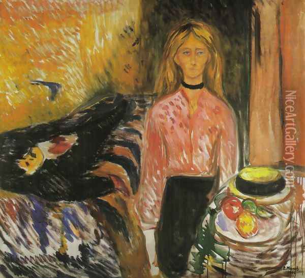 The Murderess Oil Painting - Edvard Munch