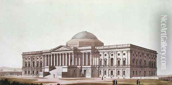 Washington, The Capitol, from 'Le Costume Ancien et Moderne' 1820 Oil Painting - G. Castellini