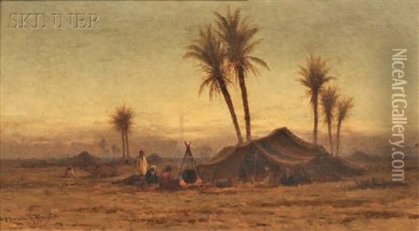 Bedouin Encampment Oil Painting - Robert Swain Gifford
