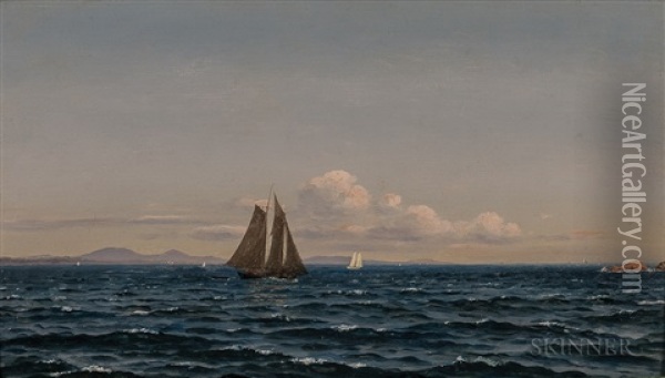Off Agamenticus, Maine Oil Painting - William Frederick de Haas