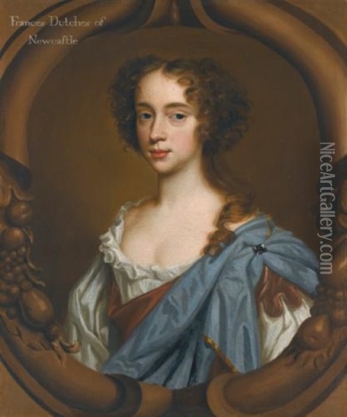 Portrait Of Frances Pierrepont, Duchess Of Newcastle (1630-1695) Oil Painting - Mary Beale