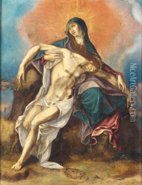 The Pieta Oil Painting -  El Greco