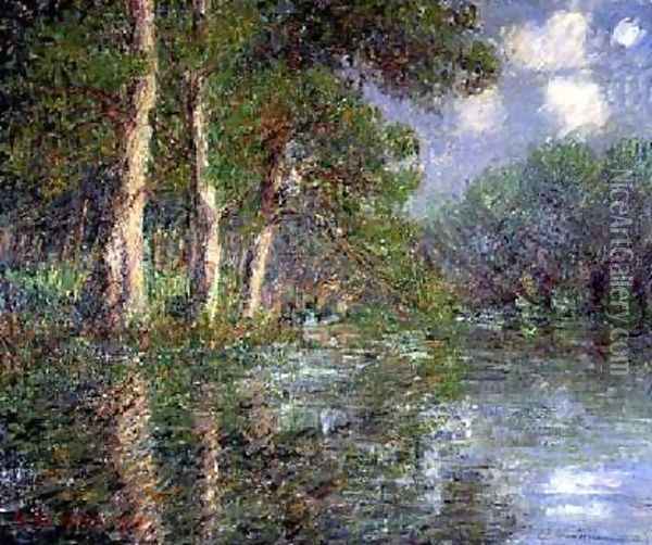A Bend in the Eure 1919 Oil Painting - Gustave Loiseau