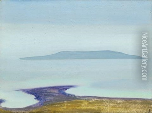 Isle On The Horizon Oil Painting - Nikolai Konstantinovich Roerich