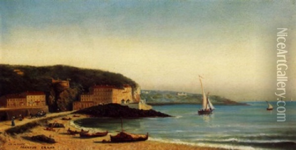 Promenade Des Anglais A Nice Oil Painting - Gerarda Hermina Marius Eraud