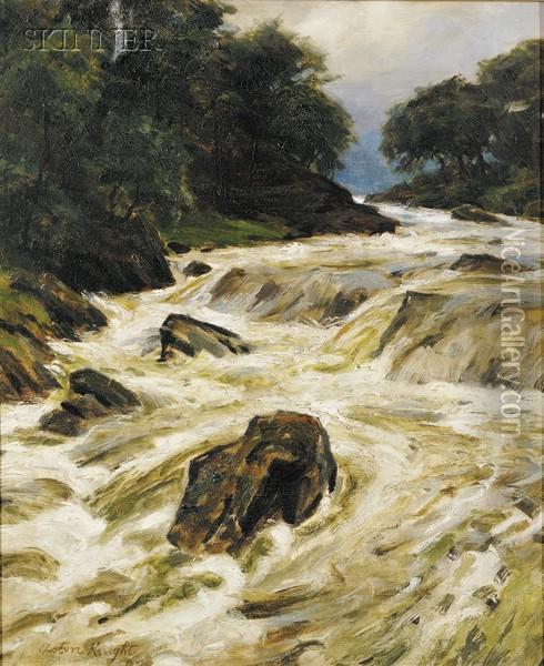 Rapids Oil Painting - Louis Aston Knight