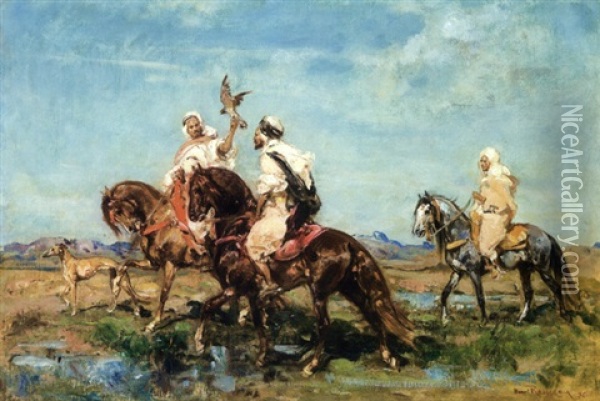 La Chasse Au Faucon Oil Painting - Henri Emilien Rousseau