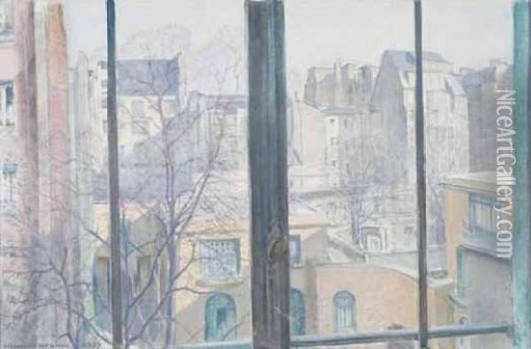Fenetre Sur Les Toits Oil Painting - Henri Girault De Nolhac