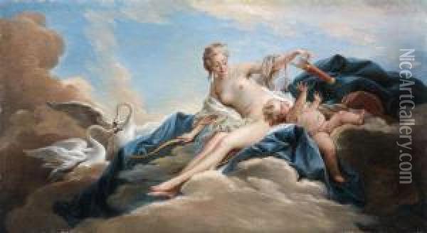 Venus Et L'amour Oil Painting - Pierre Charles Tremoliere