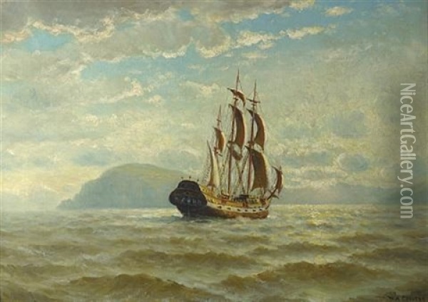 Golden Hinde Oil Painting - William Alexander Coulter