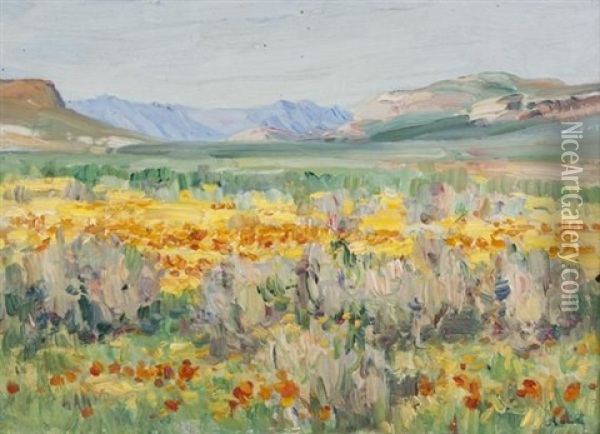 Namaqualand Oil Painting - Pieter Hugo Naude