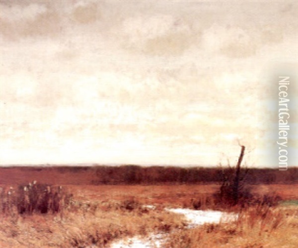 Marsh Landscape Oil Painting - Bruce Crane