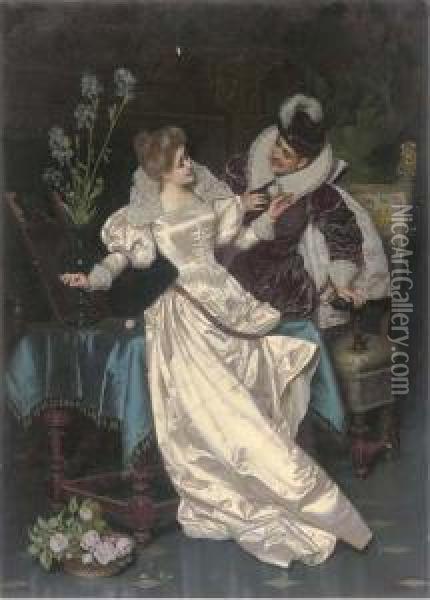 A Token Of Love Oil Painting - Pio Ricci