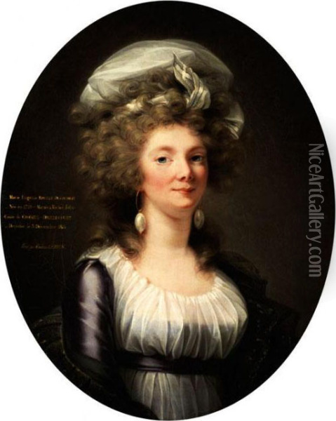 Portrait Der Marie Eugenie Rouille-ducoudreux Oil Painting - Elisabeth Vigee-Lebrun