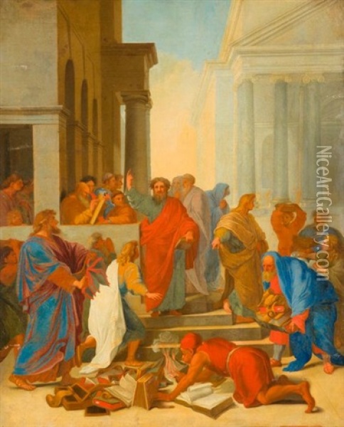 Saint Paul A Ephese Oil Painting - Eustache Le Sueur
