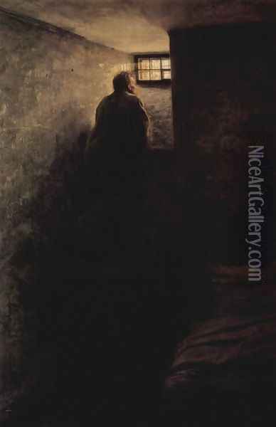 The Prisoner, 1878 Oil Painting - Nikolai Aleksandrovich Yaroshenko