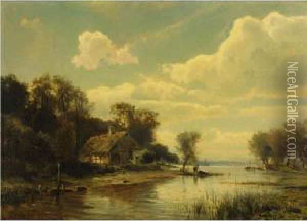 The Fisherman's Hut Oil Painting - Gustaf Rydberg