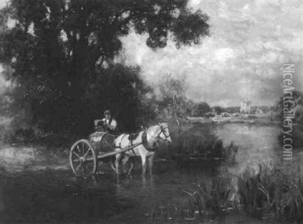 The Water Cart Oil Painting - Henry John Yeend King