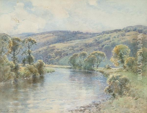 River Wye Oil Painting - Frederick Tucker