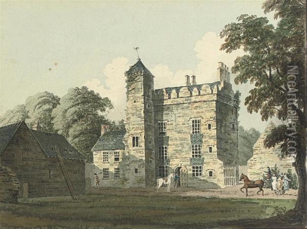 Ballyowen Castle Oil Painting - Samuel Frederick Brocas