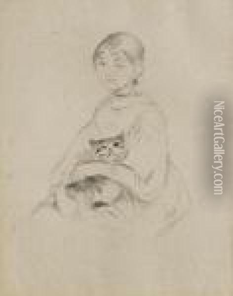 Drypoint Oil Painting - Berthe Morisot