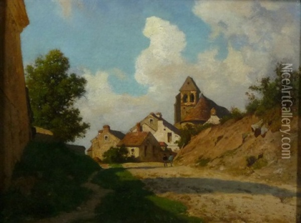 Auf Dem Weg Ins Dorf Oil Painting - Jules Didier