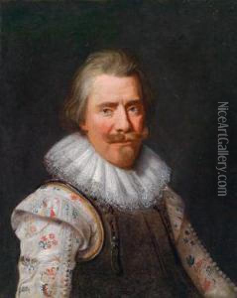 Portrat Eines Herren Oil Painting - Paulus Moreelse