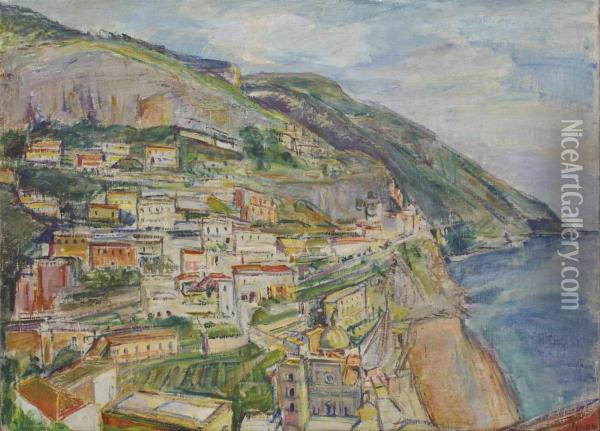Landschaft Bei Positano, Italien Oil Painting - Jonas Ludwig
