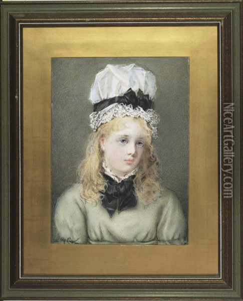 Young Breton Girl Oil Painting - Mary Eley Gauntlett