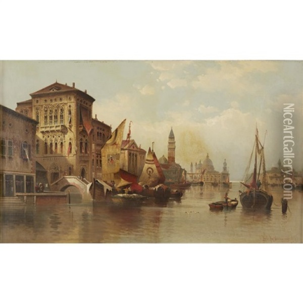 Venetian View Oil Painting - Karl Kaufmann