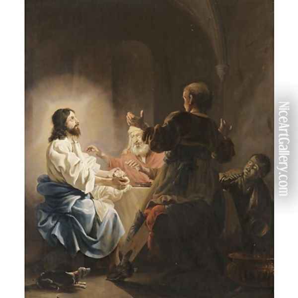 The supper at Emmaus Oil Painting - Salomon de Bray