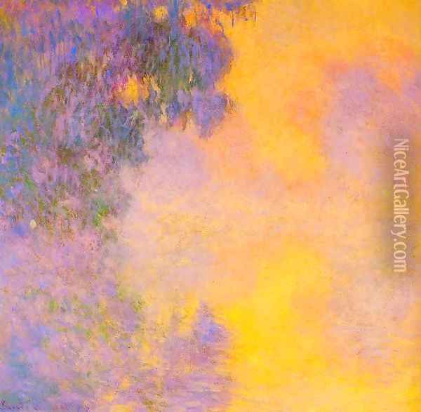 Misty morning on the seine sunrise 1892 Oil Painting - Claude Oscar Monet
