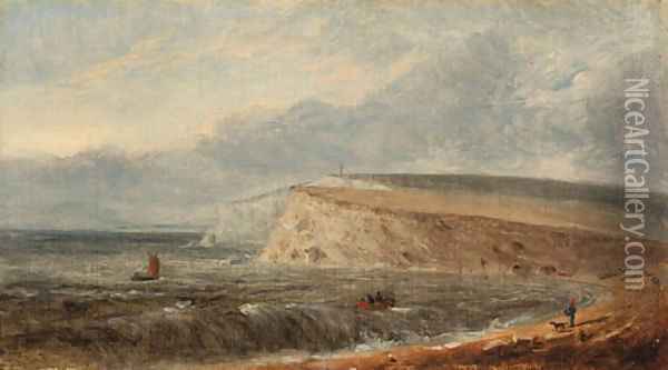 A View of Weymouth Oil Painting - English School