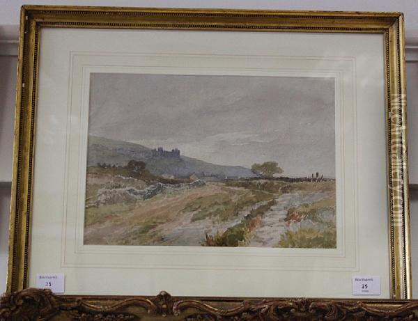 Landscape With Distant Castle Oil Painting - Edmund Morison Wimperis